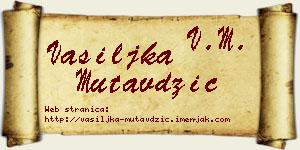 Vasiljka Mutavdžić vizit kartica